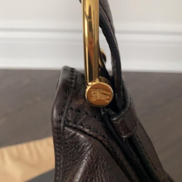 Large Burberry Leather Hobo ‘Malika’ Bag - Picture 4 of 10